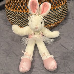 Vintage Charter Club Ballerina Bunny Rabbit Plush Stuffed Animal 13”
